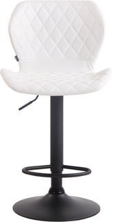 TPFLiving Barhocker Cora Gestell schwarz Kunstleder